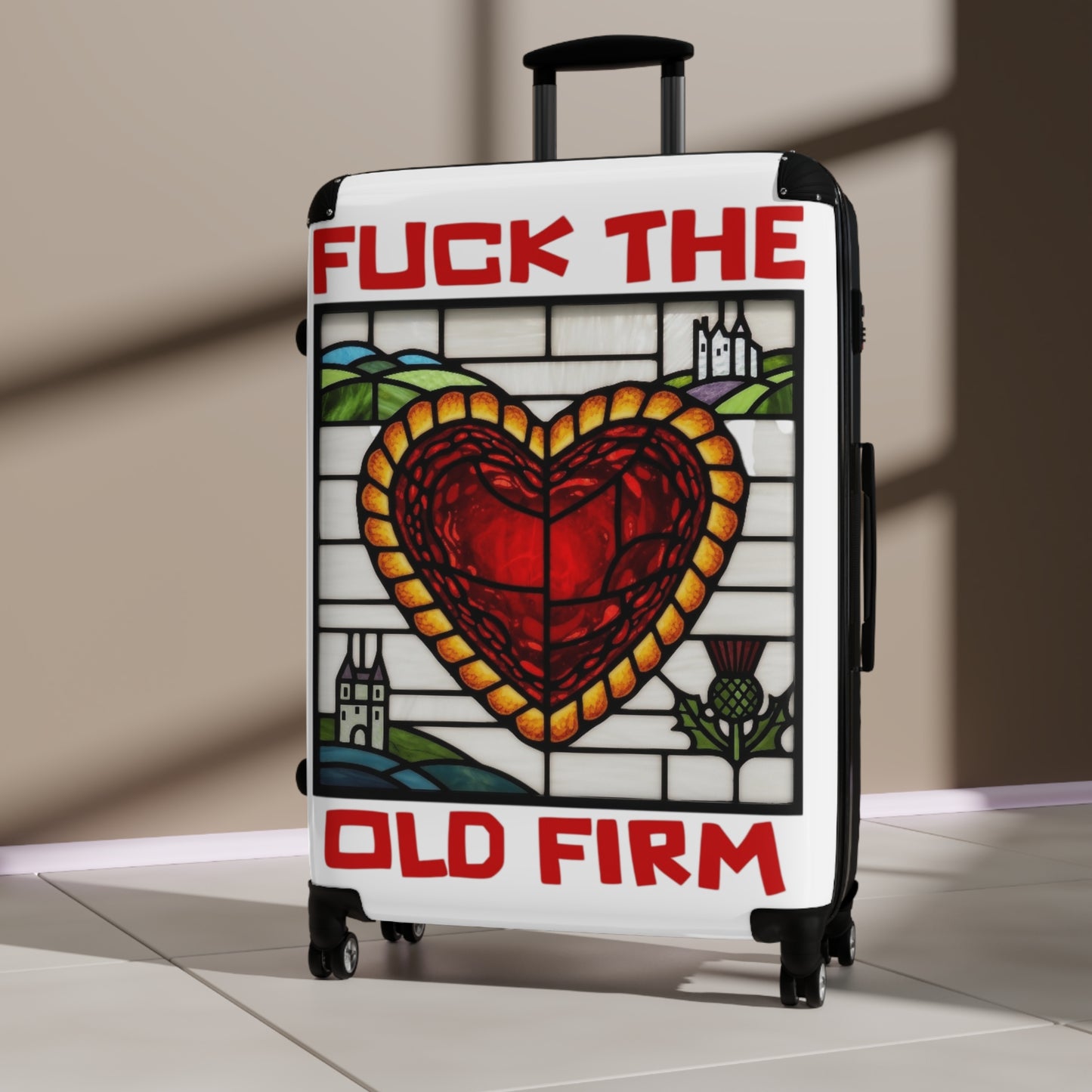 'Fuck The Old Firm' — JAMBOS ON TOUR — Suitcase