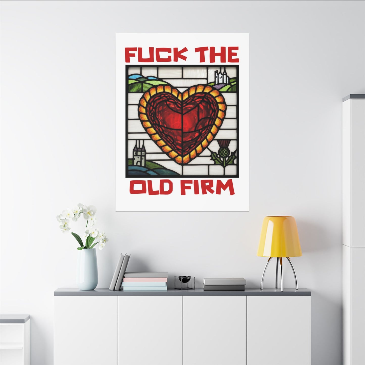 'Fuck The Old Firm' — Wall Art