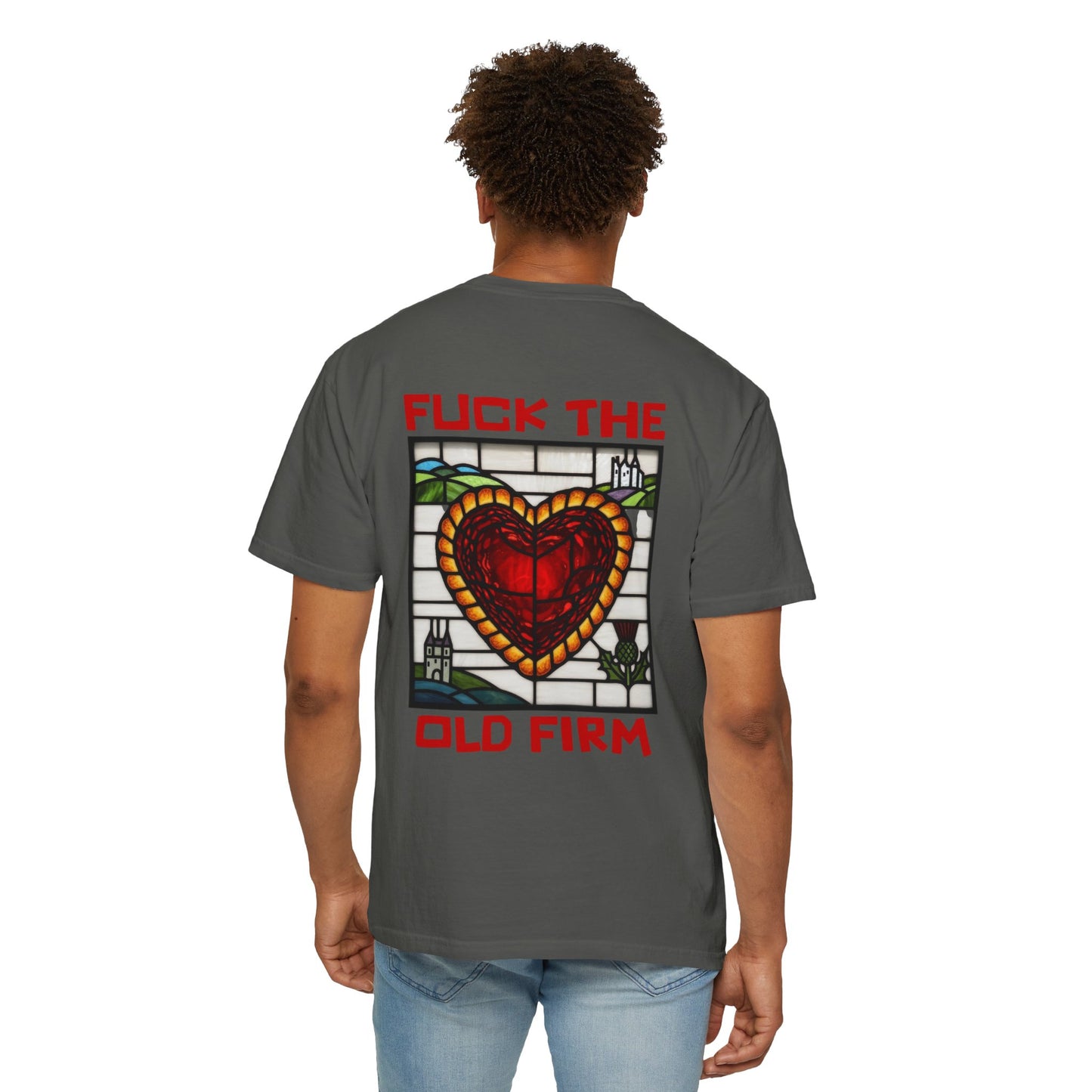 'Fuck The Old Firm' — Unisex Garment-Dyed T-shirt