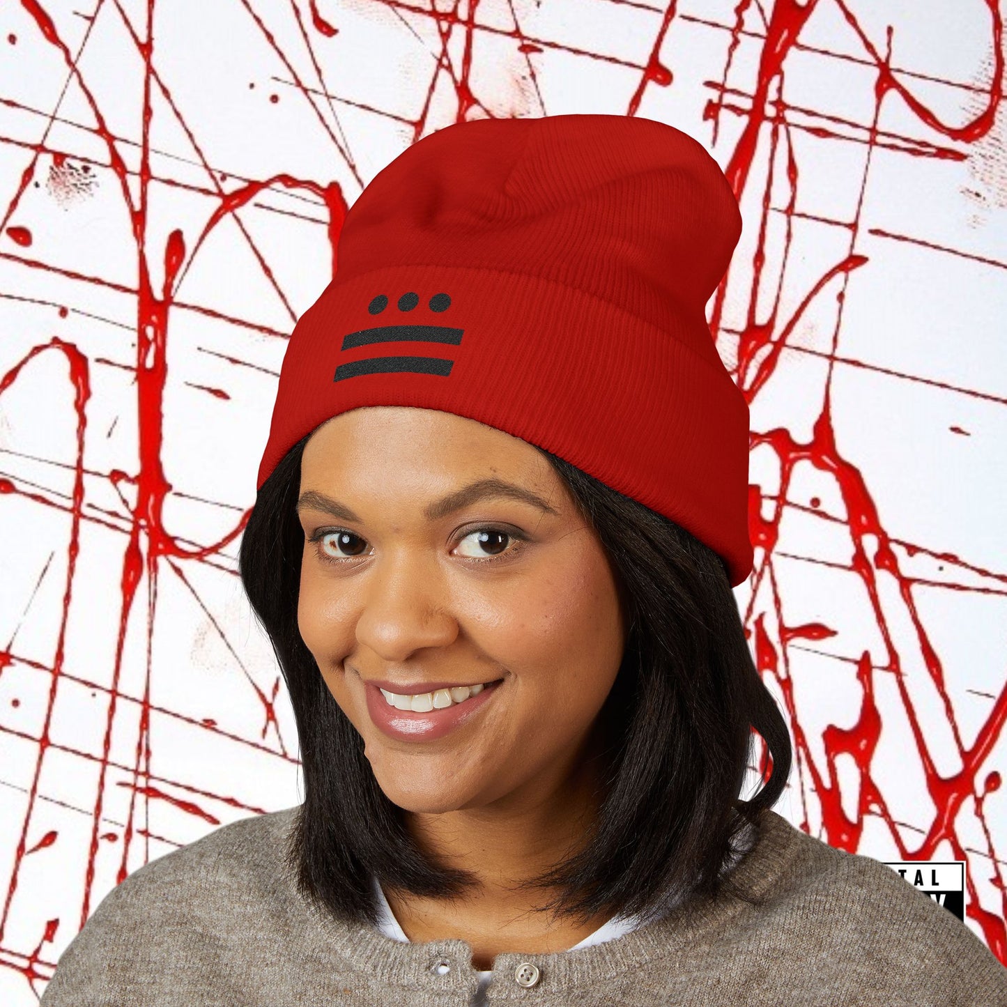 Crook'D Cuffed Beanie (Embroidered)