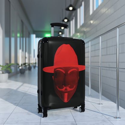 CROOK'D Red 'ANON' Suitcase