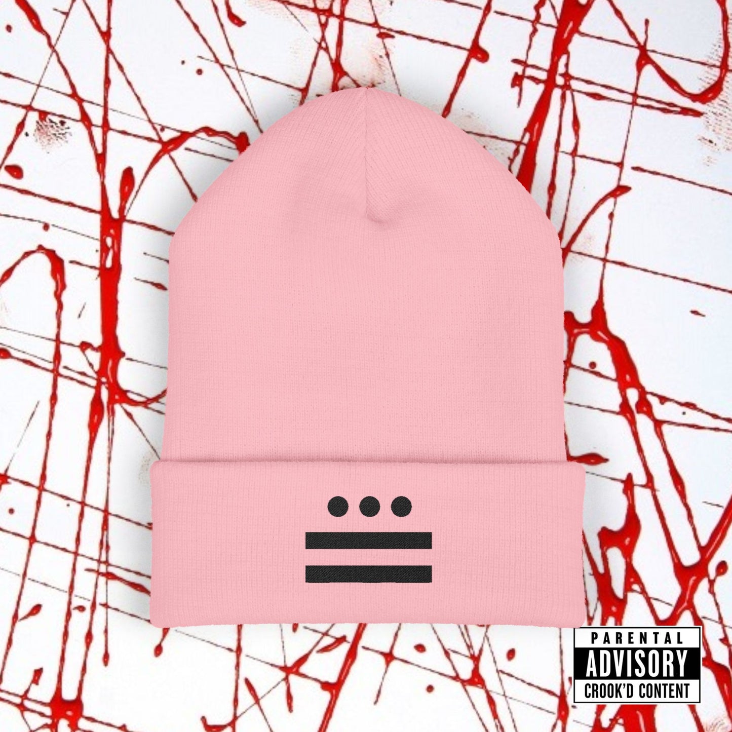 Crook'D Cuffed Beanie (Embroidered)
