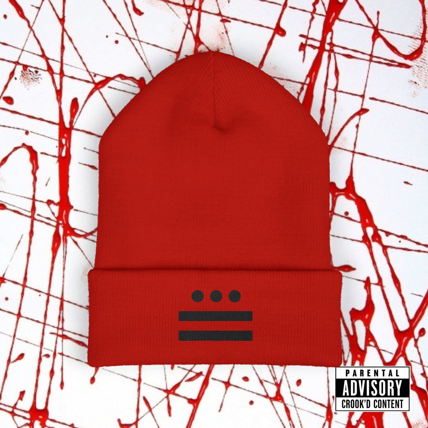 Crook'D Cuffed Beanie (Embroidered)