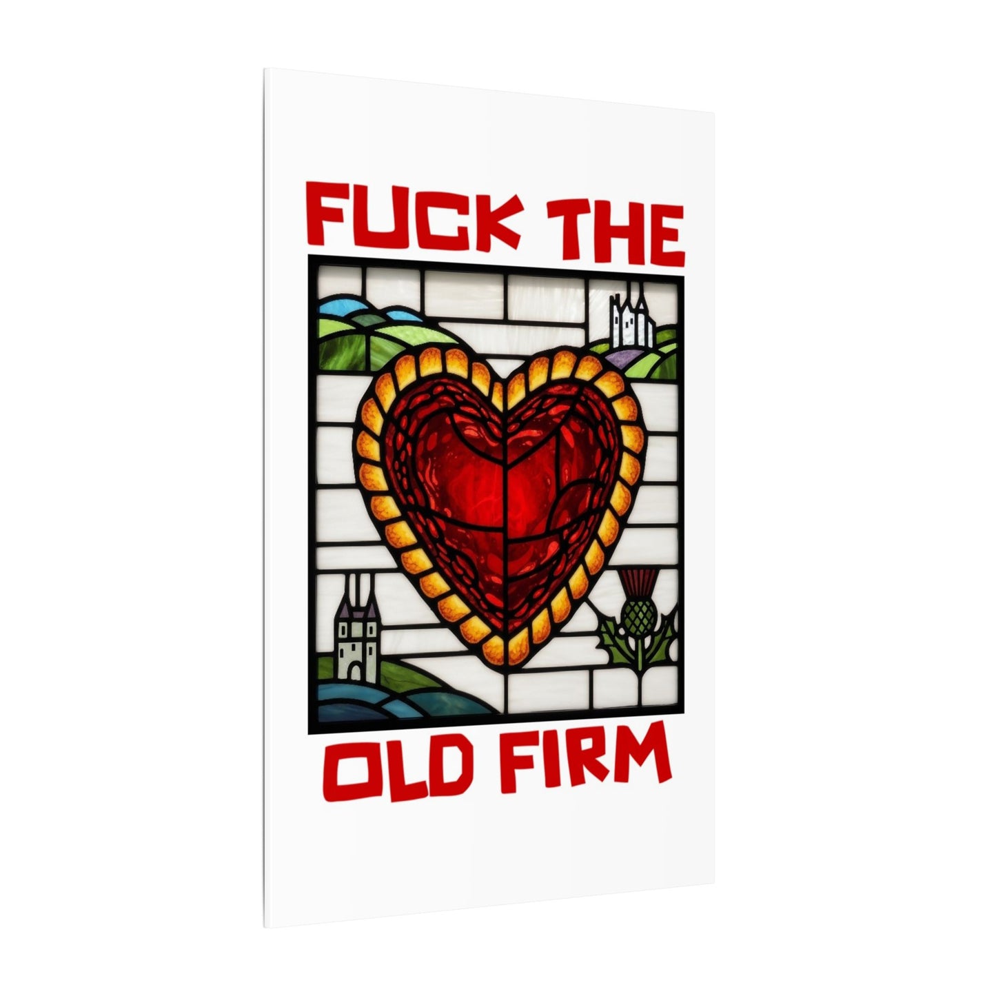 'Fuck The Old Firm' — Wall Art