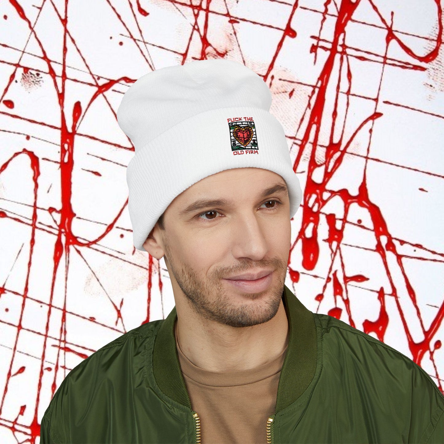 'Fuck The Old Firm' —  Cuffed Knit Hat