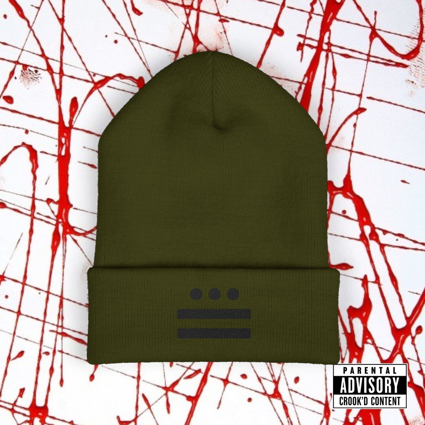 Crook'D Cuffed Beanie (Embroidered)