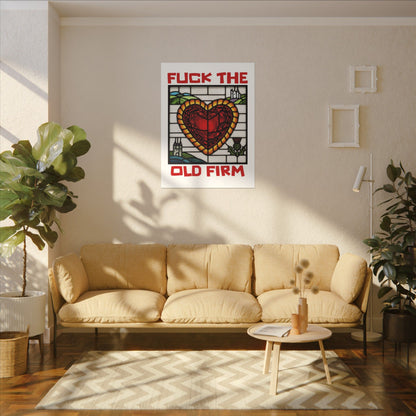 'Fuck The Old Firm' — Wall Art