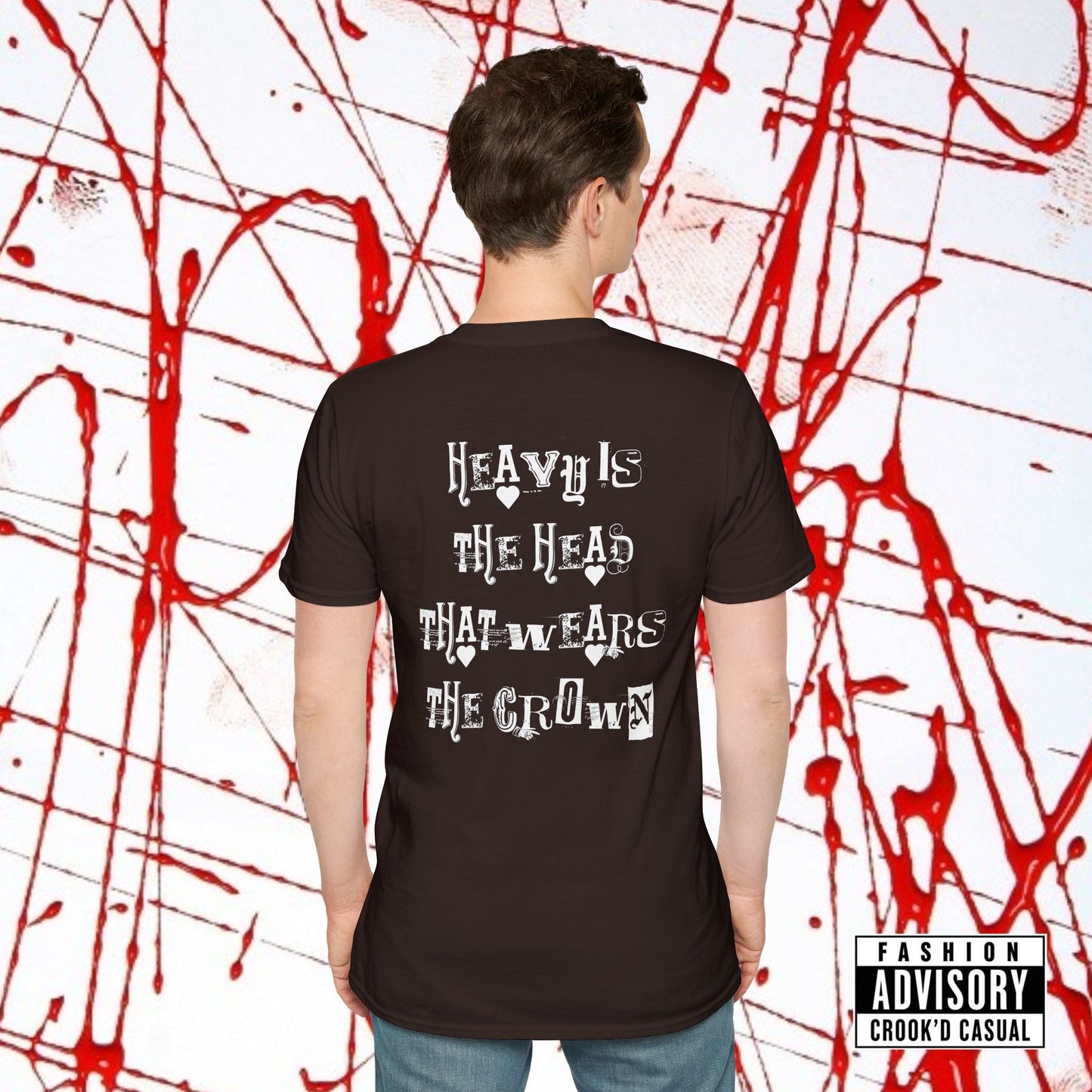 CROOK'D x CASUAL — 'Heavy Is The Head' — T-Shirt