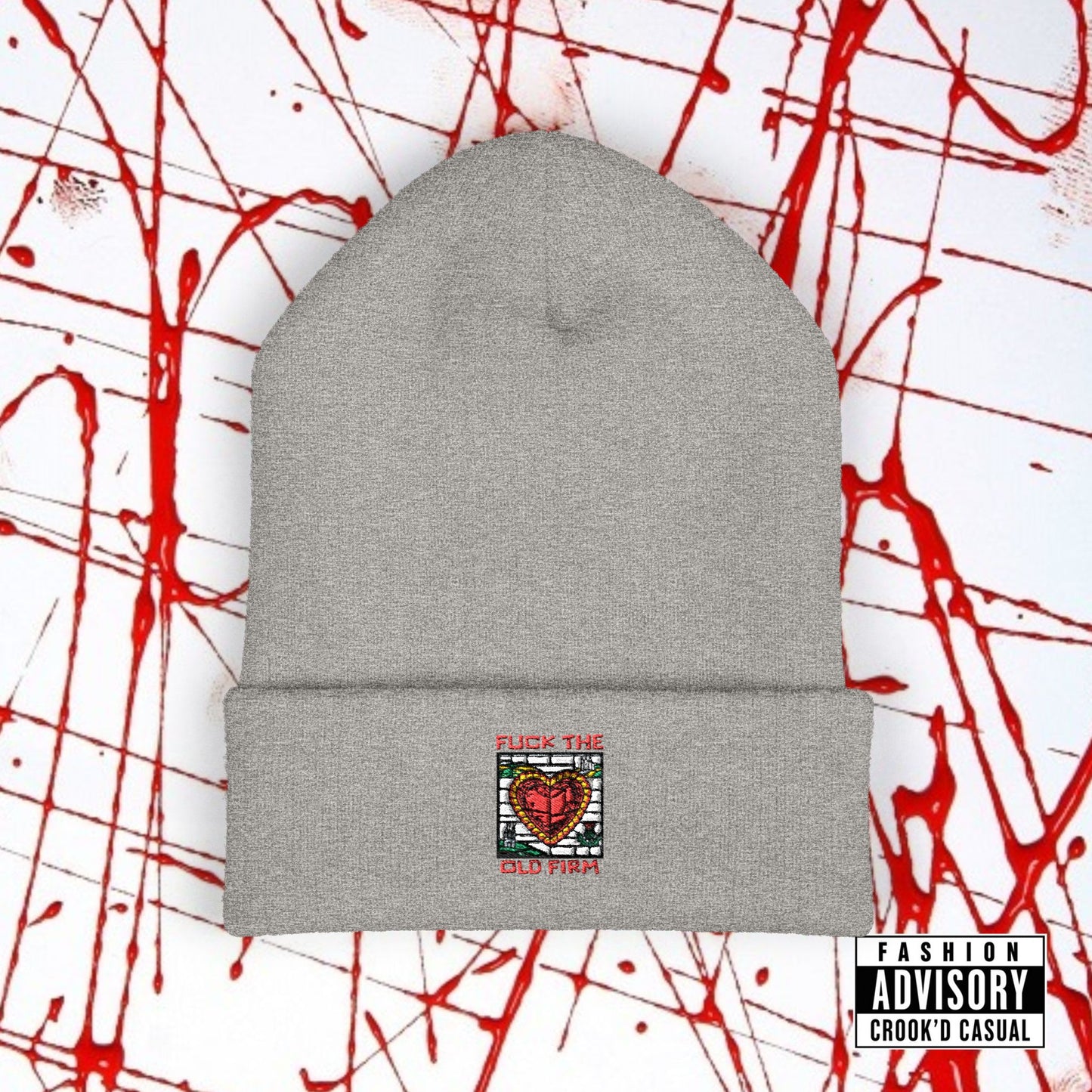 'Fuck The Old Firm' —  Cuffed Knit Hat