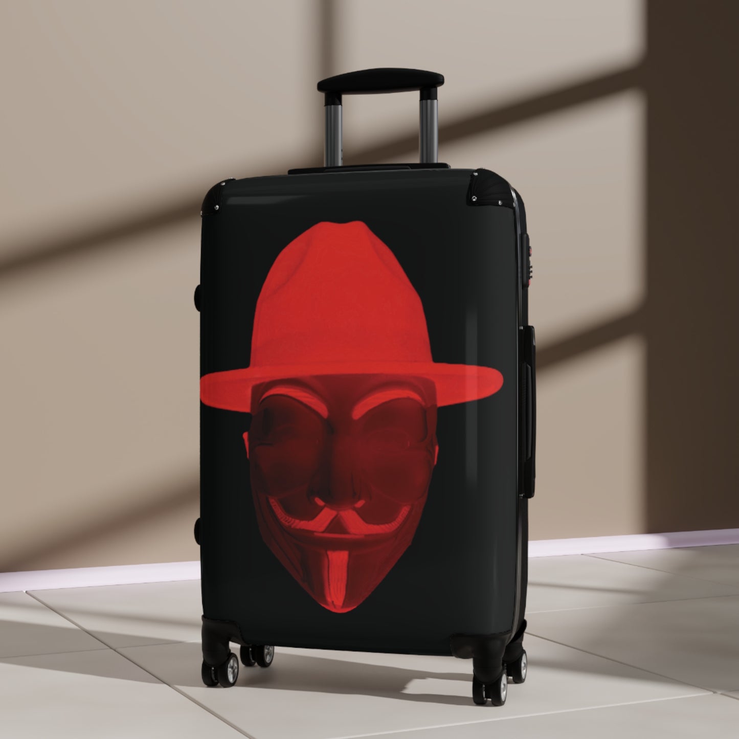 CROOK'D Red 'ANON' Suitcase