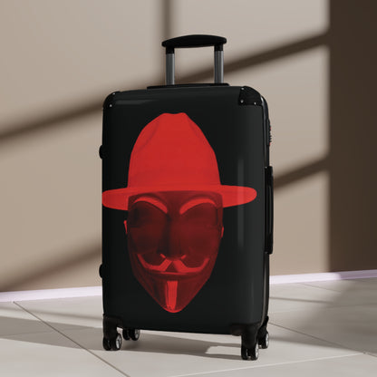 CROOK'D Red 'ANON' Suitcase