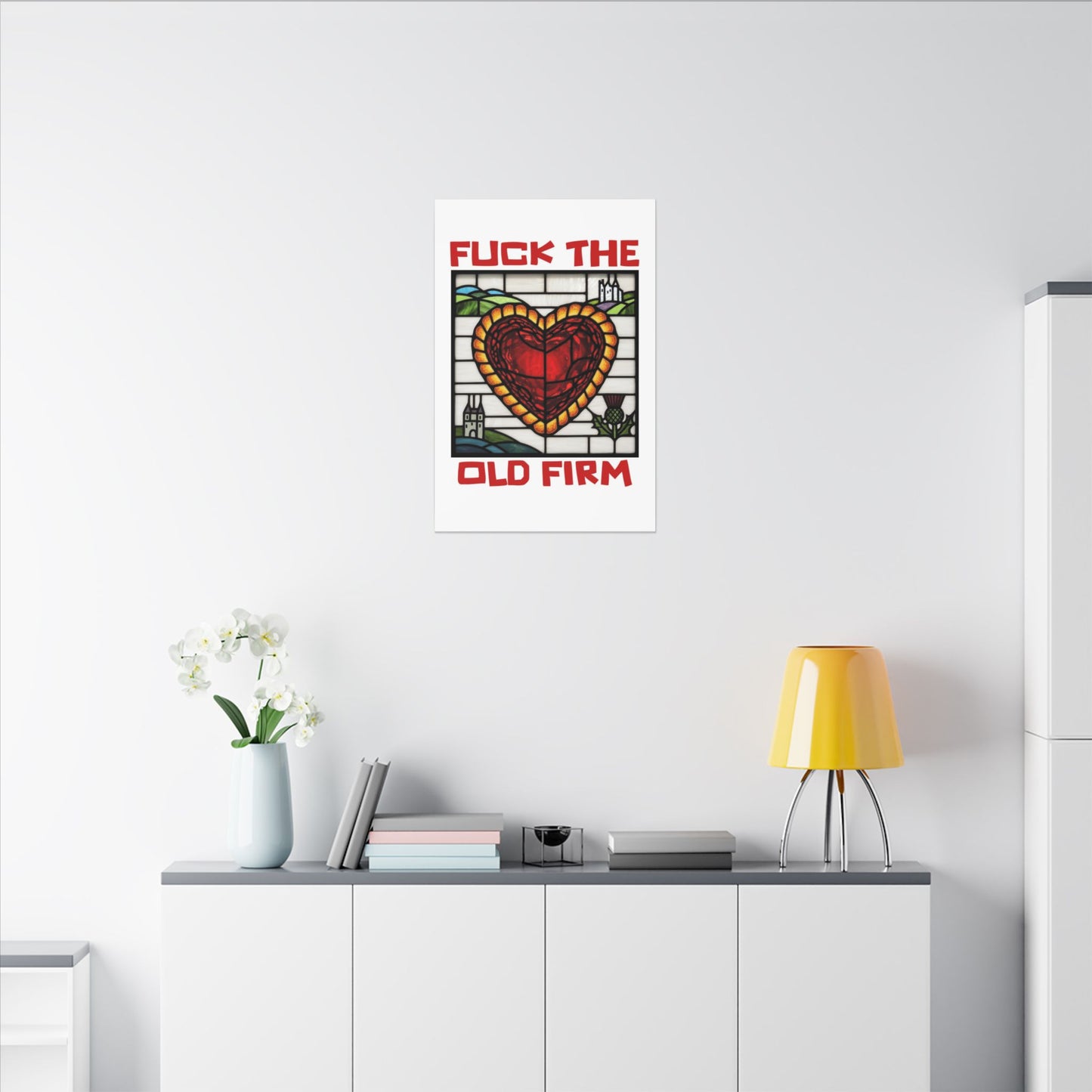 'Fuck The Old Firm' — Wall Art