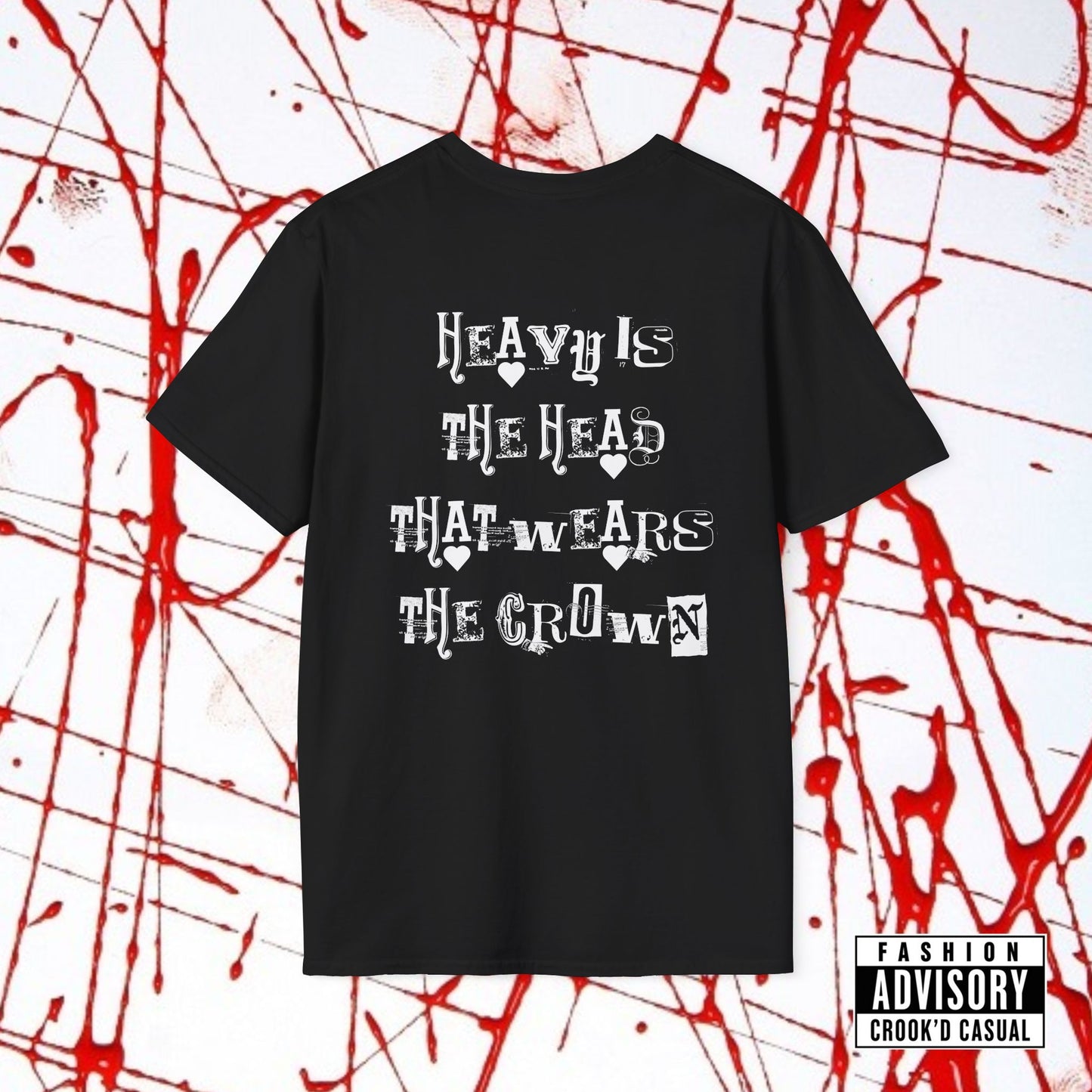 CROOK'D x CASUAL — 'Heavy Is The Head' — T-Shirt