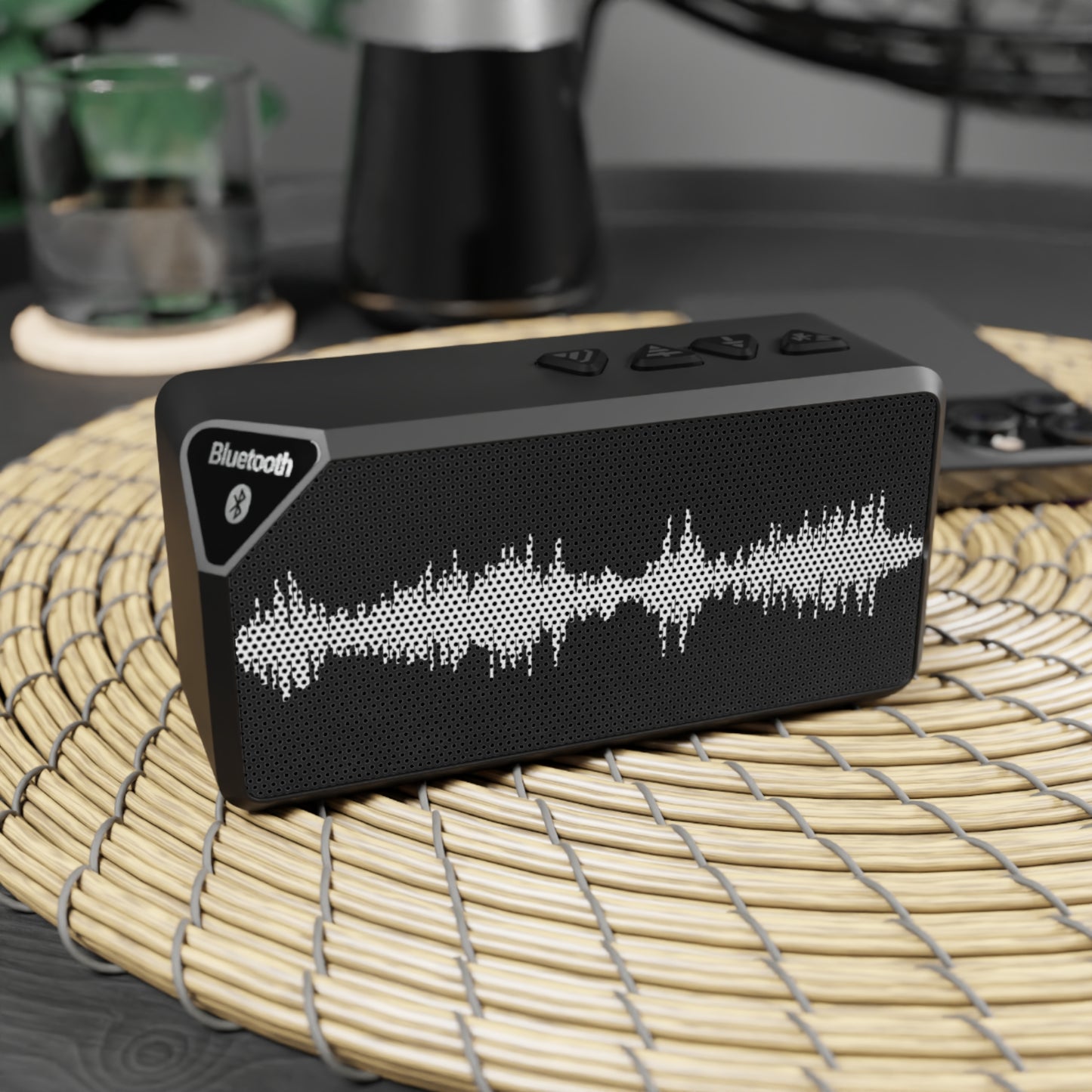 CROOK'D Bluetooth Speaker with Soundwave Grill – Portable Wireless Audio