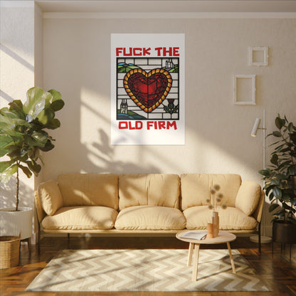 'Fuck The Old Firm' — Wall Art