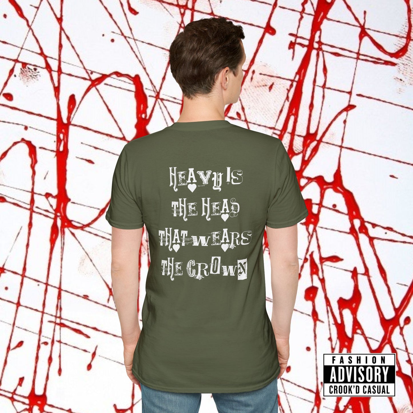 CROOK'D x CASUAL — 'Heavy Is The Head' — T-Shirt