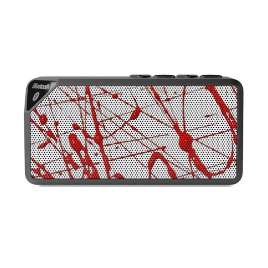CROOK'D Bluetooth Speaker with Paint Spill Grill – Portable Wireless Audio