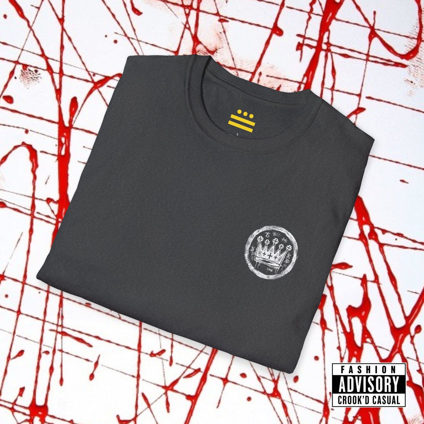 CROOK'D x CASUAL — 'Heavy Is The Head' — T-Shirt