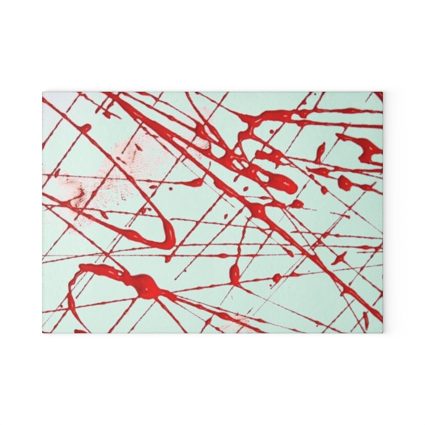 CROOK'D 'Splatter' — Glass Cutting Board