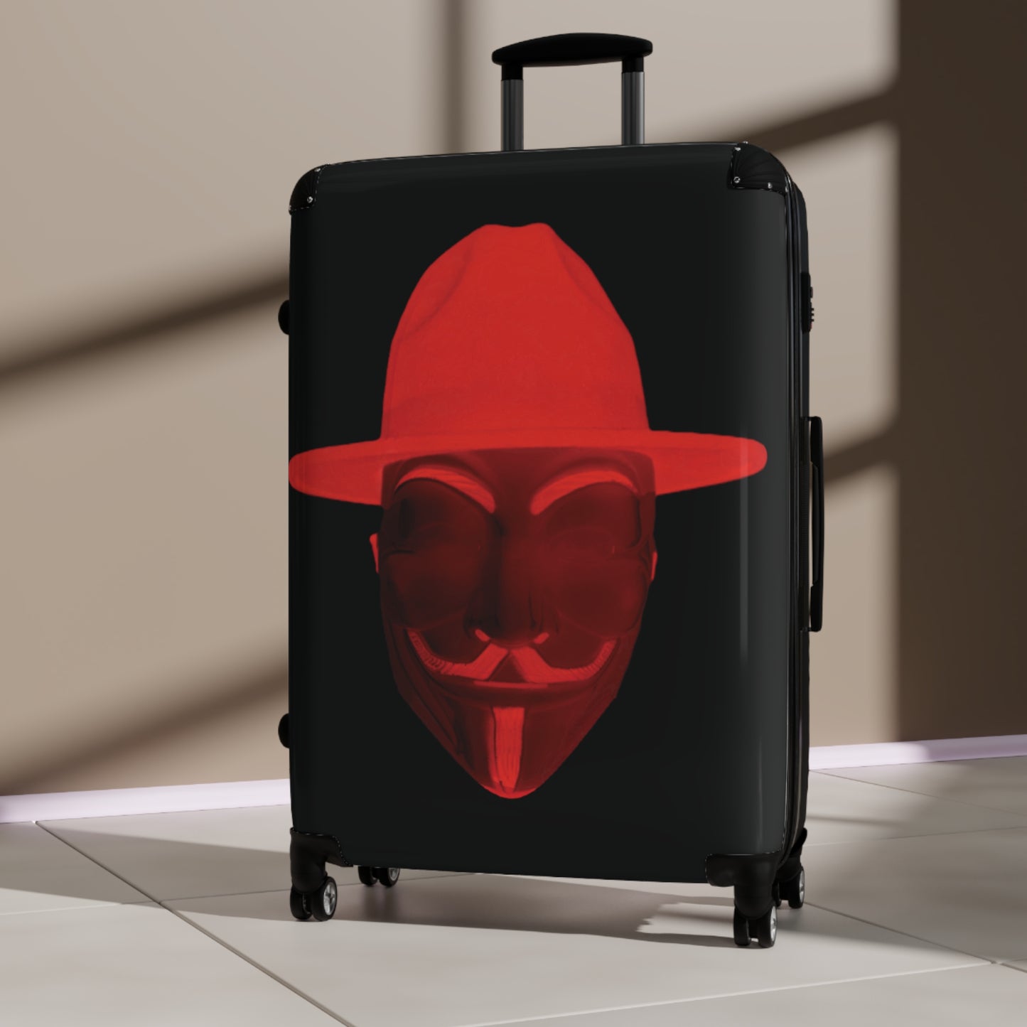 CROOK'D Red 'ANON' Suitcase