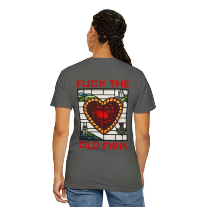 'Fuck The Old Firm' — Unisex Garment-Dyed T-shirt