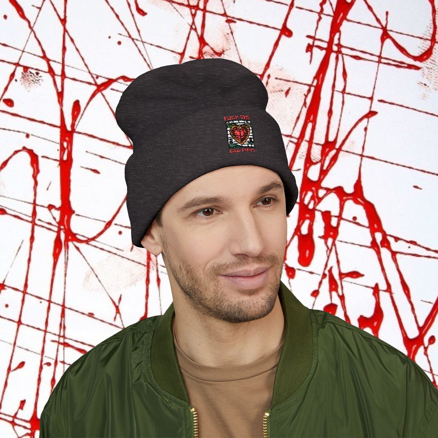 'Fuck The Old Firm' —  Cuffed Knit Hat