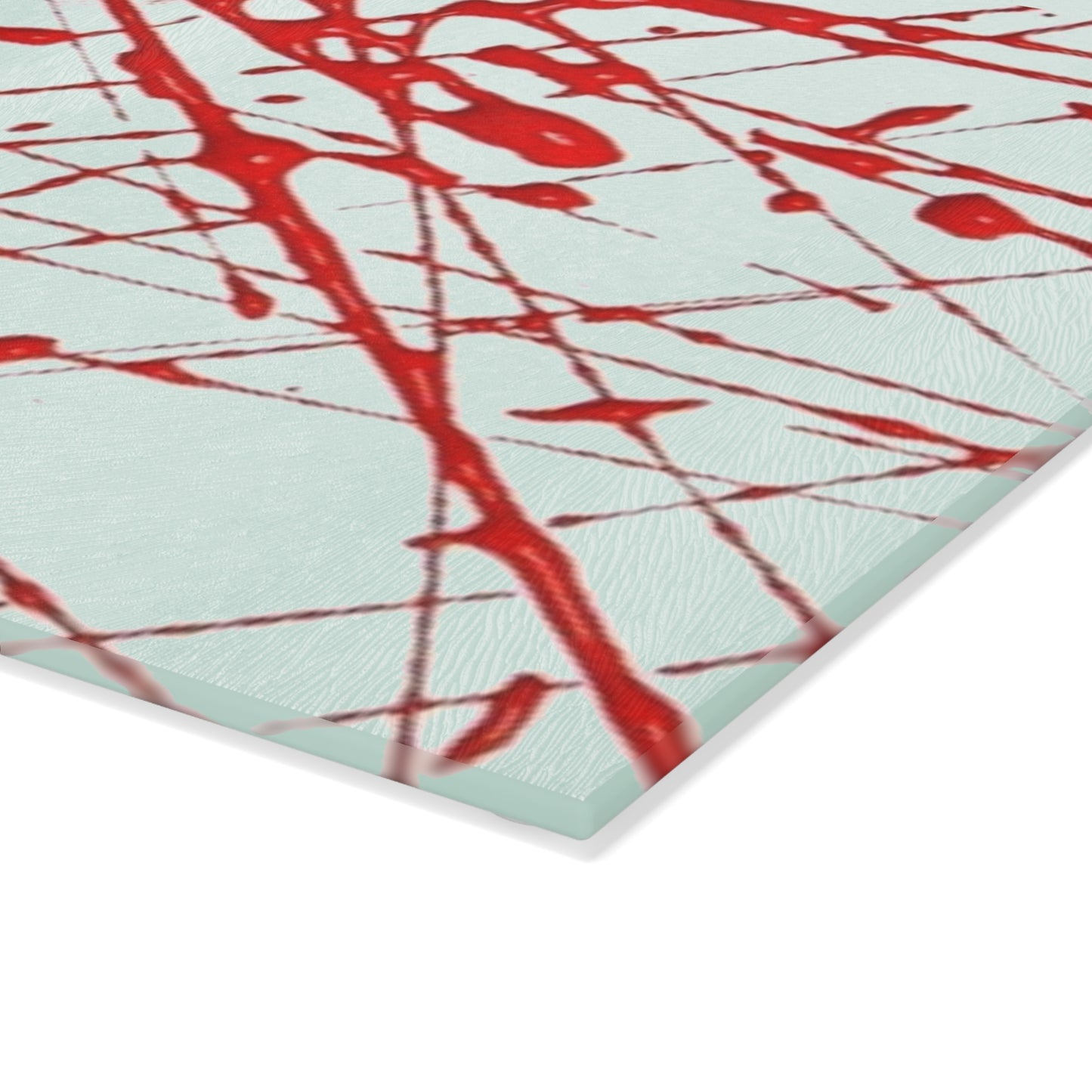 CROOK'D 'Splatter' — Glass Cutting Board