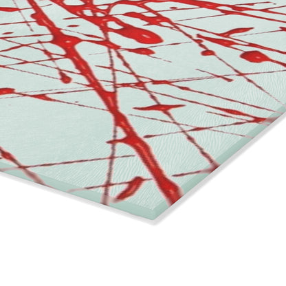 CROOK'D 'Splatter' — Glass Cutting Board