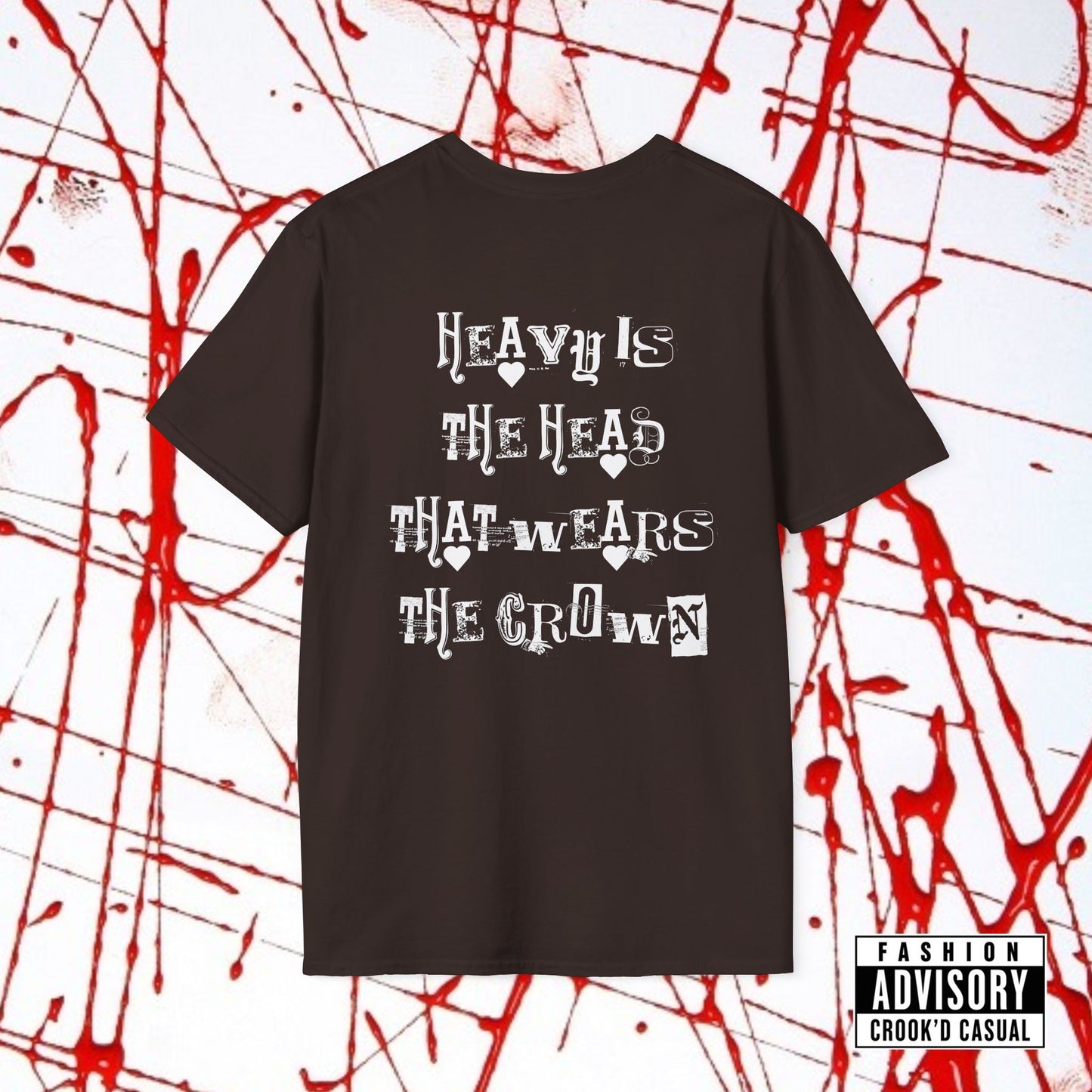 CROOK'D x CASUAL — 'Heavy Is The Head' — T-Shirt