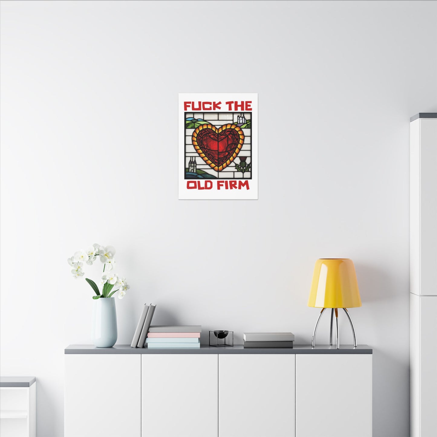 'Fuck The Old Firm' — Wall Art