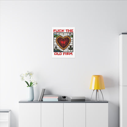 'Fuck The Old Firm' — Wall Art