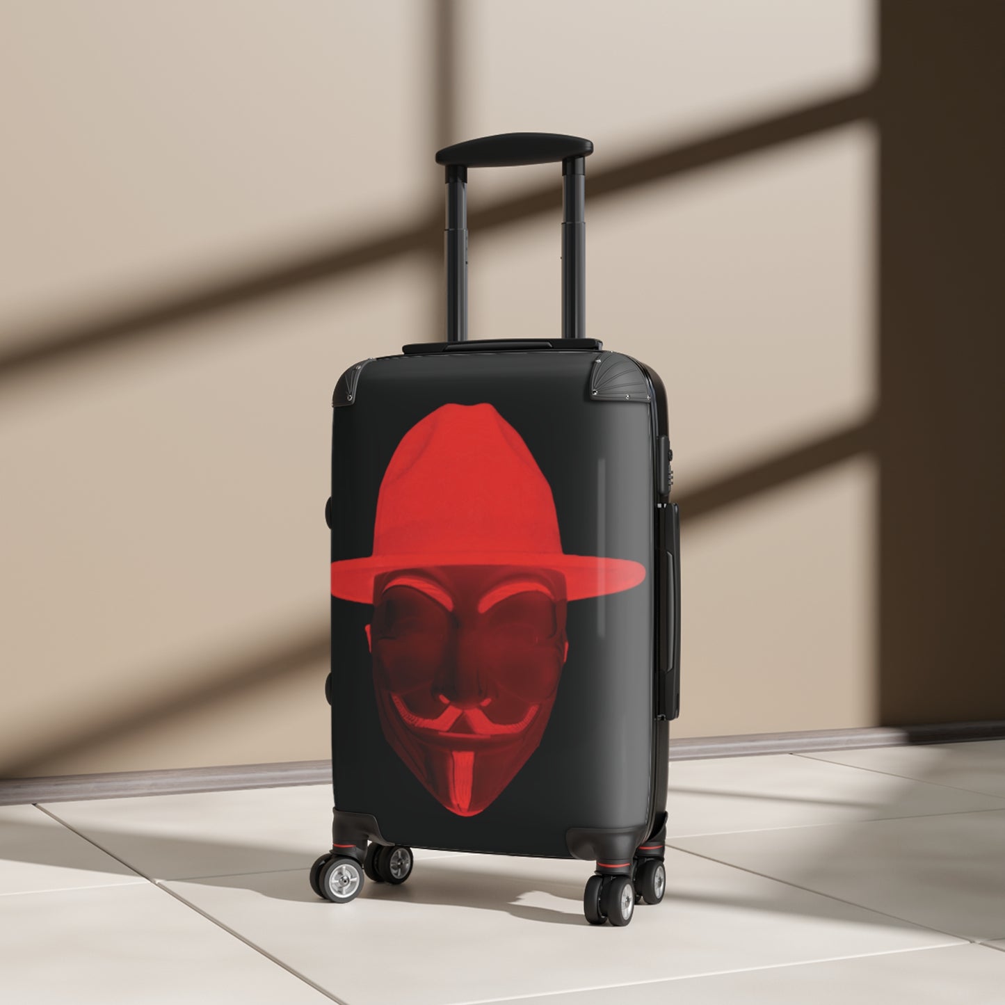 CROOK'D Red 'ANON' Suitcase