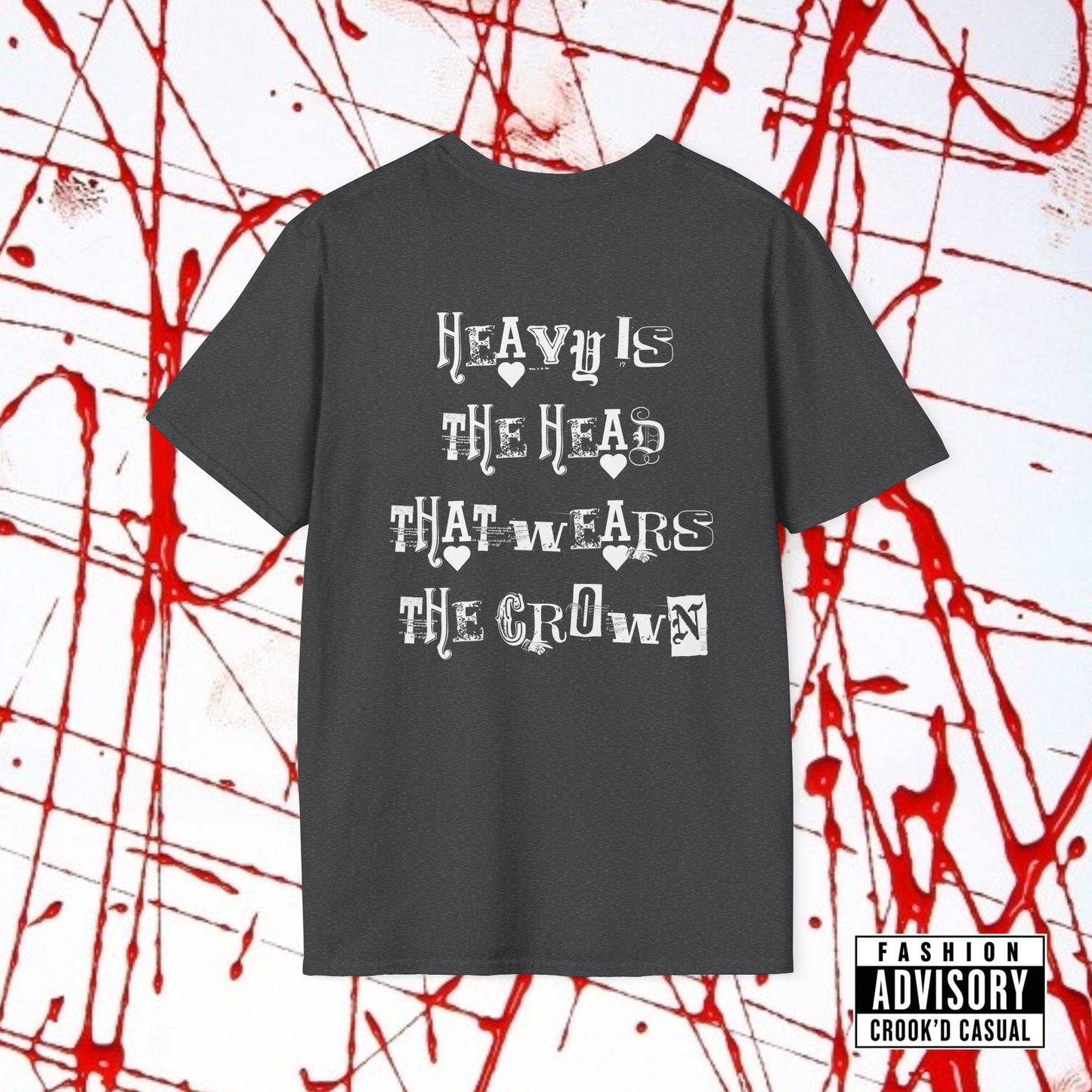 CROOK'D x CASUAL — 'Heavy Is The Head' — T-Shirt