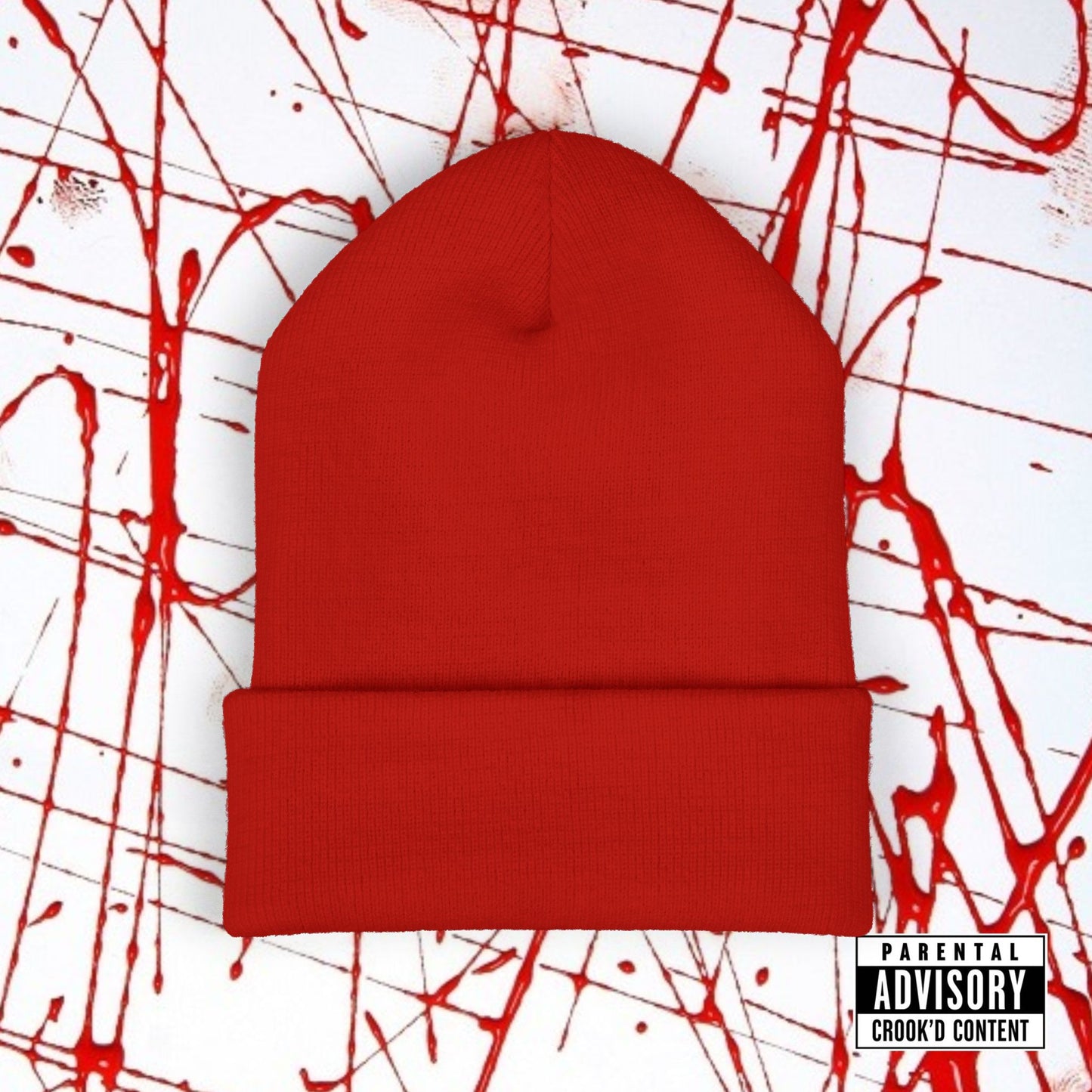 Crook'D Cuffed Beanie (Embroidered)