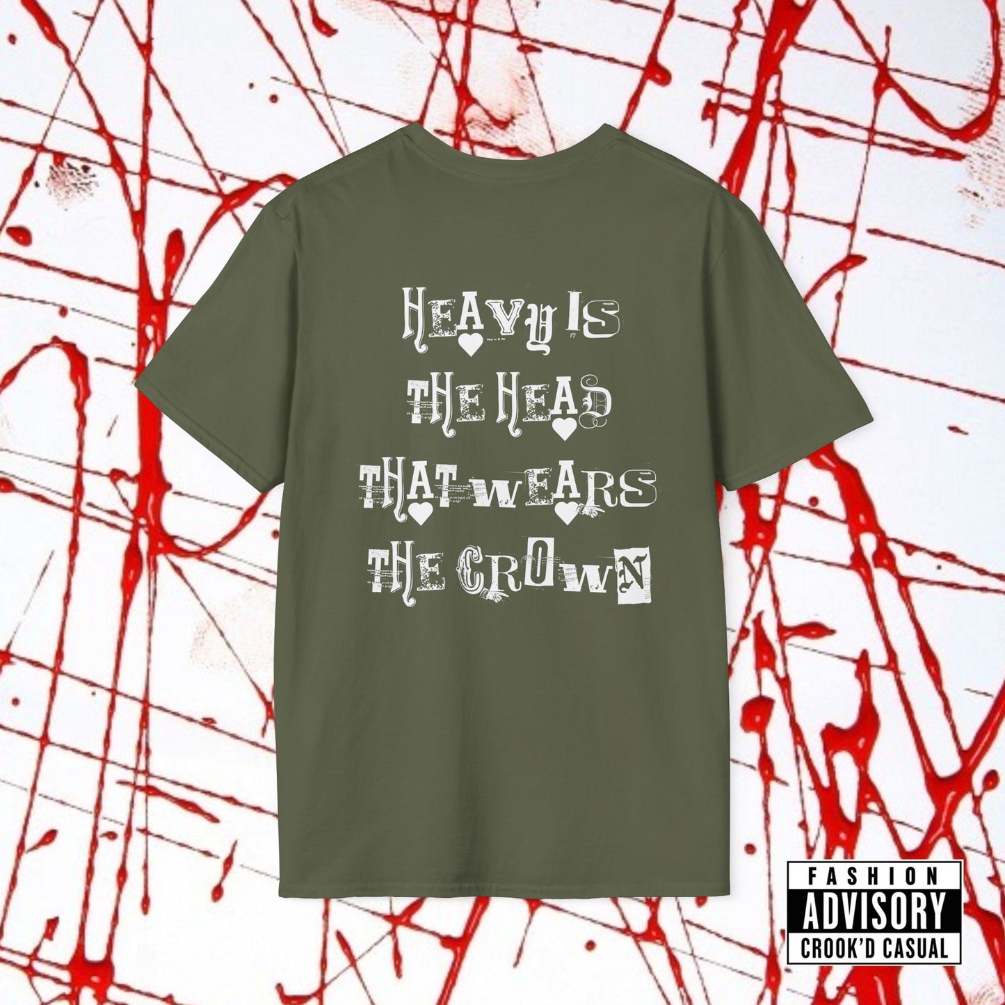 CROOK'D x CASUAL — 'Heavy Is The Head' — T-Shirt