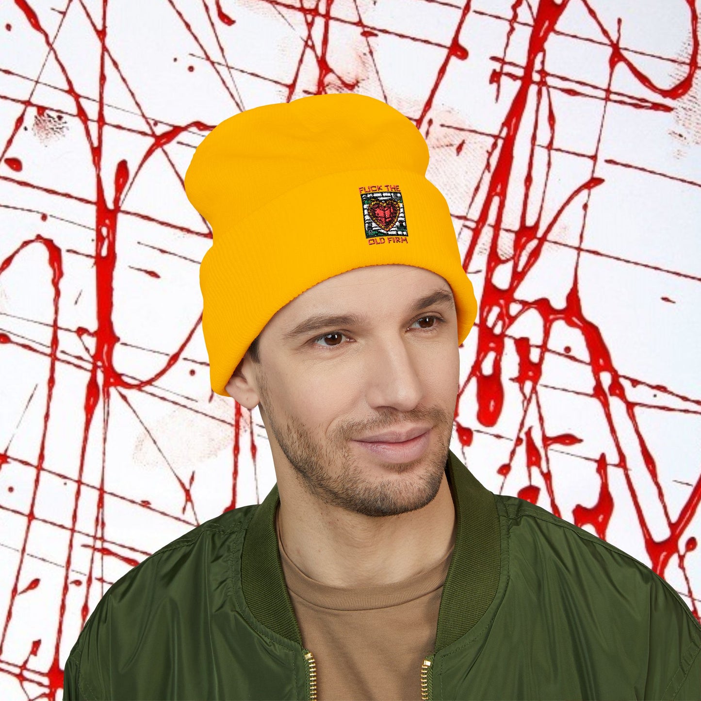 'Fuck The Old Firm' —  Cuffed Knit Hat