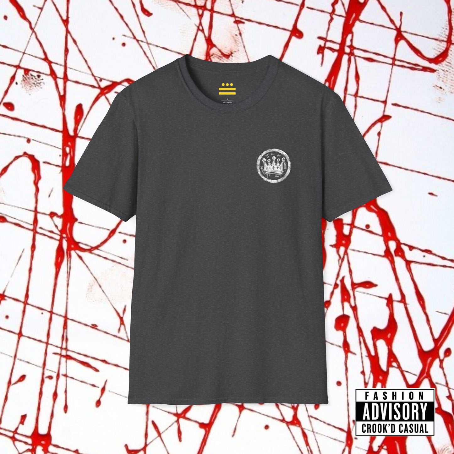 CROOK'D x CASUAL — 'Heavy Is The Head' — T-Shirt