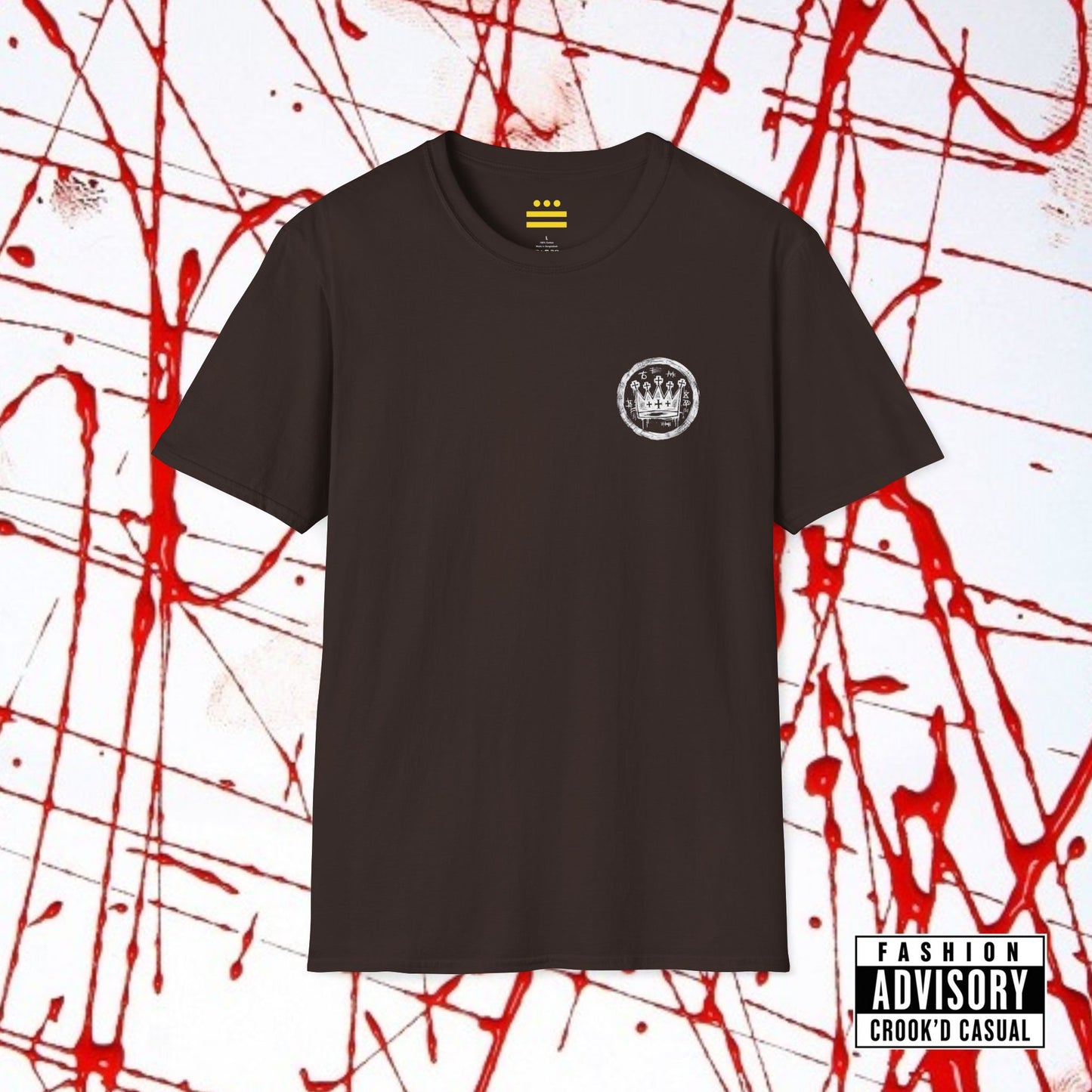 CROOK'D x CASUAL — 'Heavy Is The Head' — T-Shirt