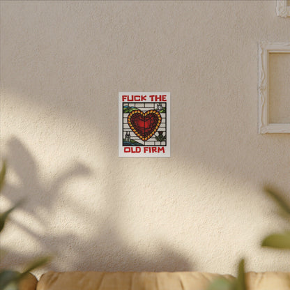'Fuck The Old Firm' — Wall Art