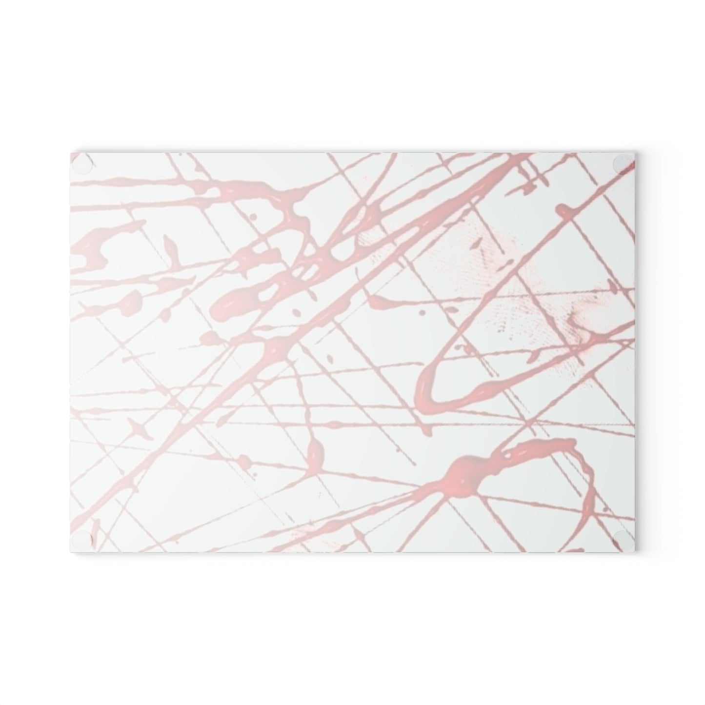 CROOK'D 'Splatter' — Glass Cutting Board