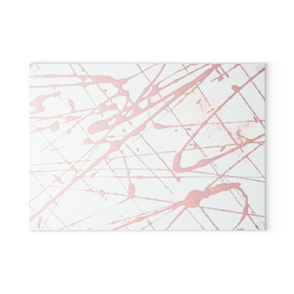 CROOK'D 'Splatter' — Glass Cutting Board