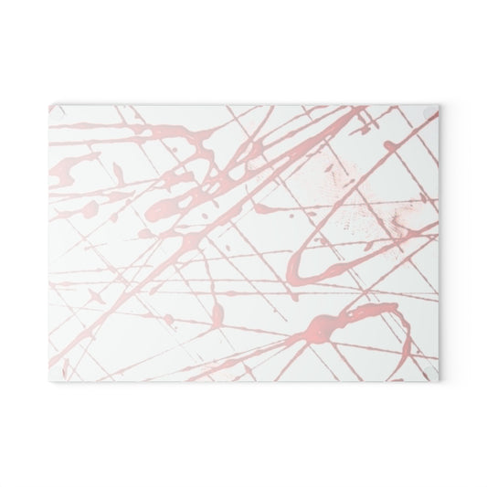 CROOK'D 'Splatter' — Glass Cutting Board