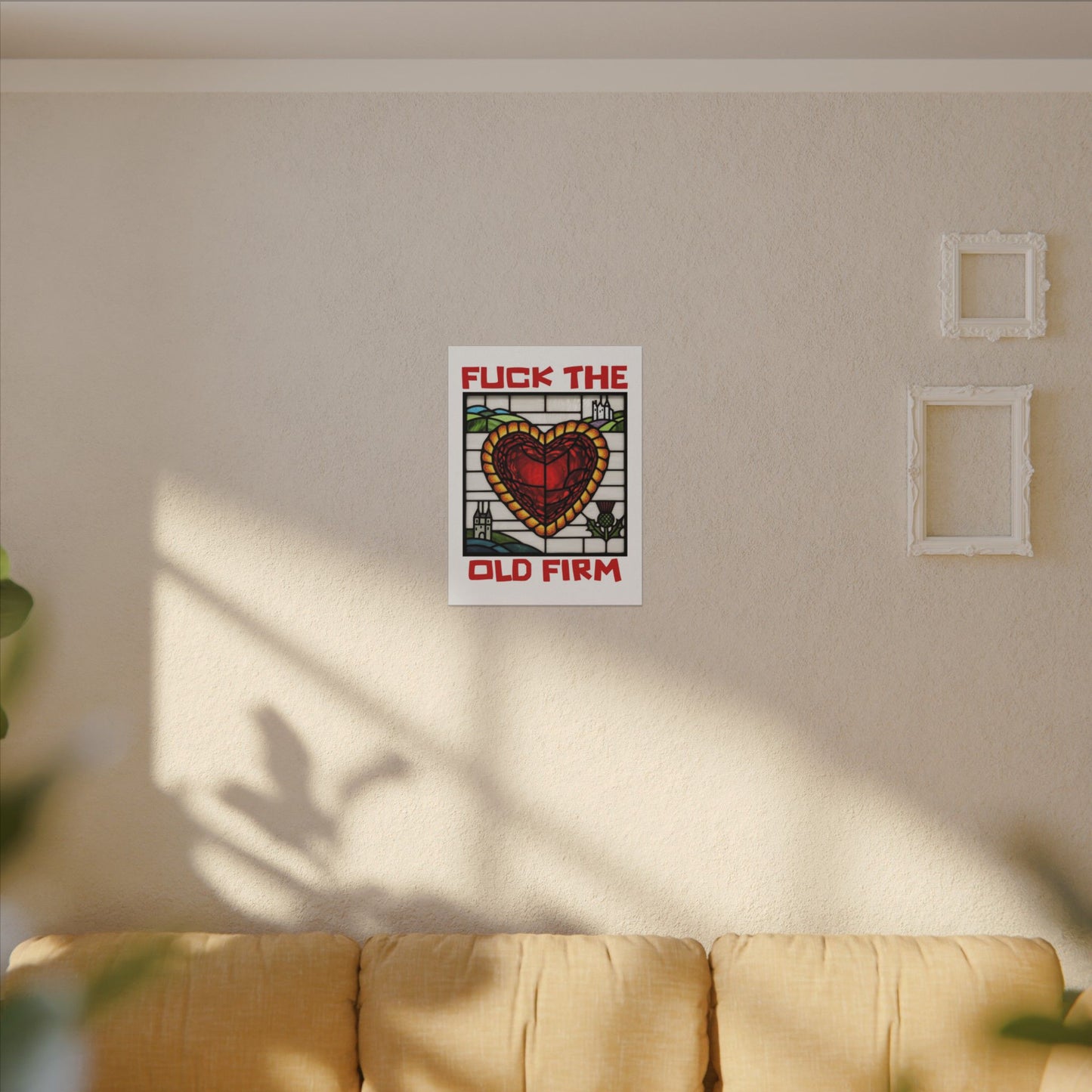 'Fuck The Old Firm' — Wall Art