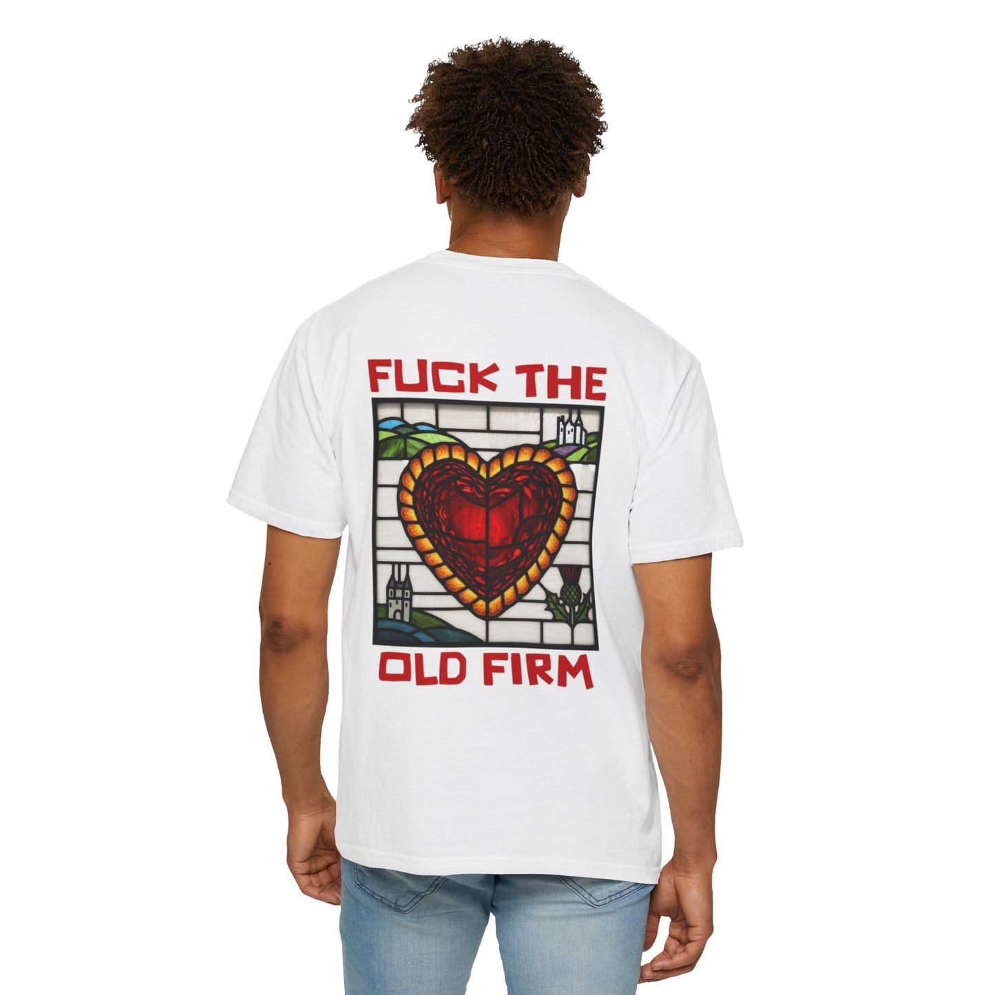 'Fuck The Old Firm' — Unisex Garment-Dyed T-shirt