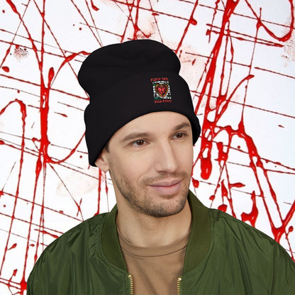 'Fuck The Old Firm' —  Cuffed Knit Hat