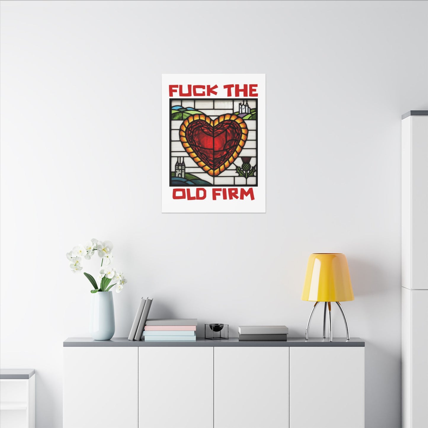 'Fuck The Old Firm' — Wall Art