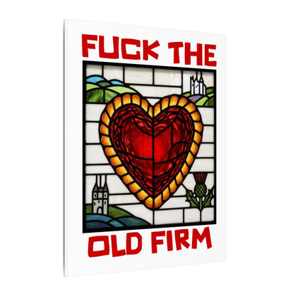 'Fuck The Old Firm' — Wall Art