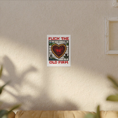 'Fuck The Old Firm' — Wall Art