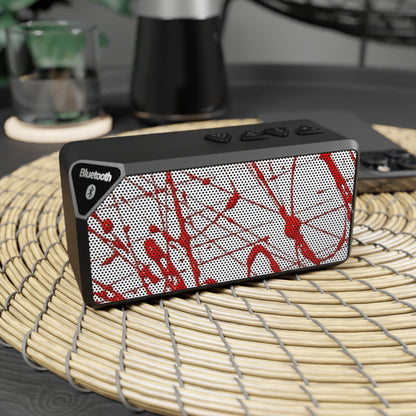 CROOK'D Bluetooth Speaker with Paint Spill Grill – Portable Wireless Audio