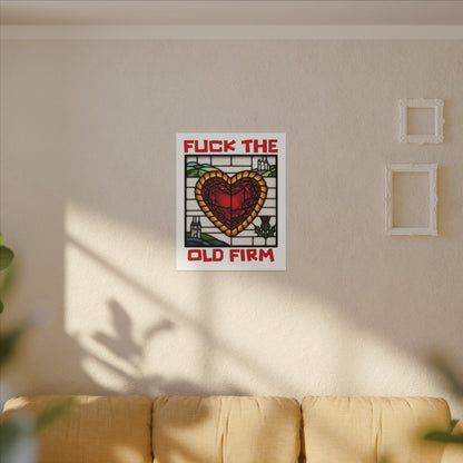 'Fuck The Old Firm' — Wall Art